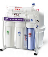 5-и стадийная система очистки воды производительность: 60 GPD мембрана CSM  + кронштейн GRANDO 5 - Водоподготовка. Умягчитель воды. Обезжелезивание воды