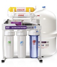 6-и стадийная система очистки воды с насосом производительность: 50 GPD    мембрана Filmtec (с кронш - Водоподготовка. Умягчитель воды. Обезжелезивание воды